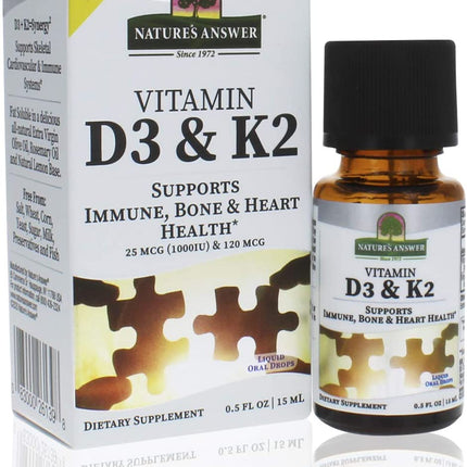 Vitamine D3 & K2 Nature’s Answer Platinum | 250 dagen