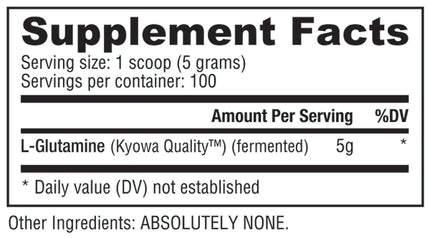 L-Glutamine 500g – Kyowa Quality - 100% Puur & Plantaardig