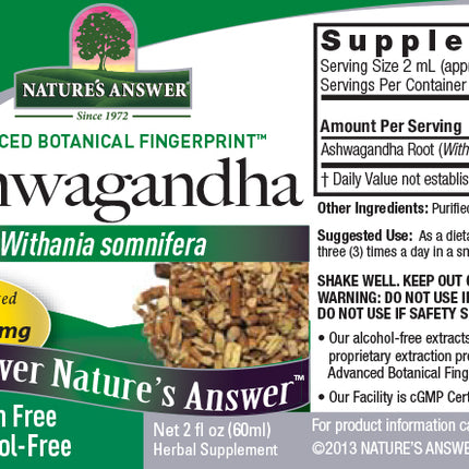 Ashwagandha Extract Nature's Answer