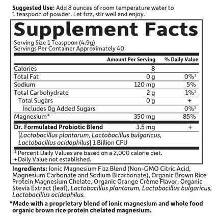 Dr. Formulated Whole Food Magnesium Orange (197,4g) - Garden of Life