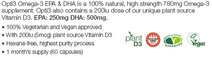 Omega 3 Algenolie Opti3Omega | 60 dagen | plantaardig