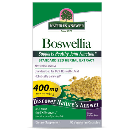 Boswellia Standardized 400mg – 90 Vegan Capsules