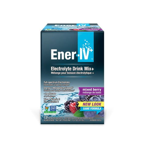 Ener - IV+ Electrolyte Drink Mix – Natuurlijk Elektrolytenpoeder - Ener - Life - SuperfoodShop