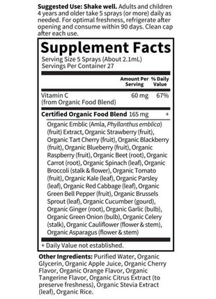 myKind Organics Vitamin C spray 58ml - Garden of Life - SuperfoodShop
