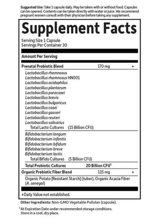 Dr. Formulated Probiotica Prenatal Shelf-Stable