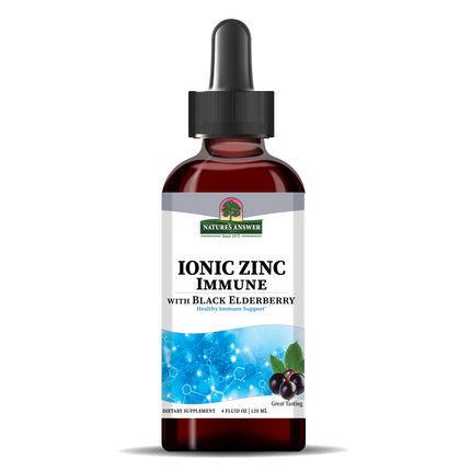Ionic Zinc Immune met Black Elderberry – 120 ml Vloeibaar Extract