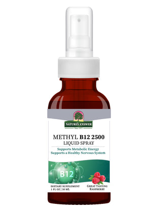 Methyl B12 2500 mcg Spray – Framboos (30 ml) - Nature's Answer - SuperfoodShop