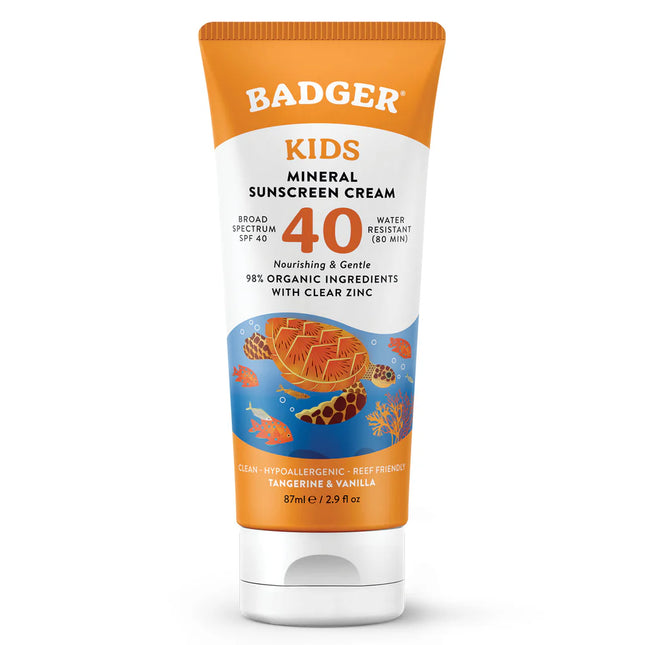 Badger Kids Sport Minerale Zonnebrandcrème SPF 40 – 87 ml – Biologisch & Kindvriendelijk