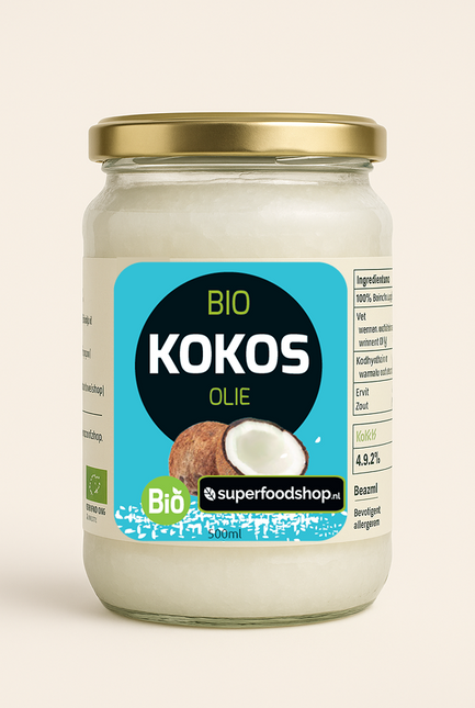 Bio Kokosolie Virgin – 500ml – Koudgeperst & RAW
