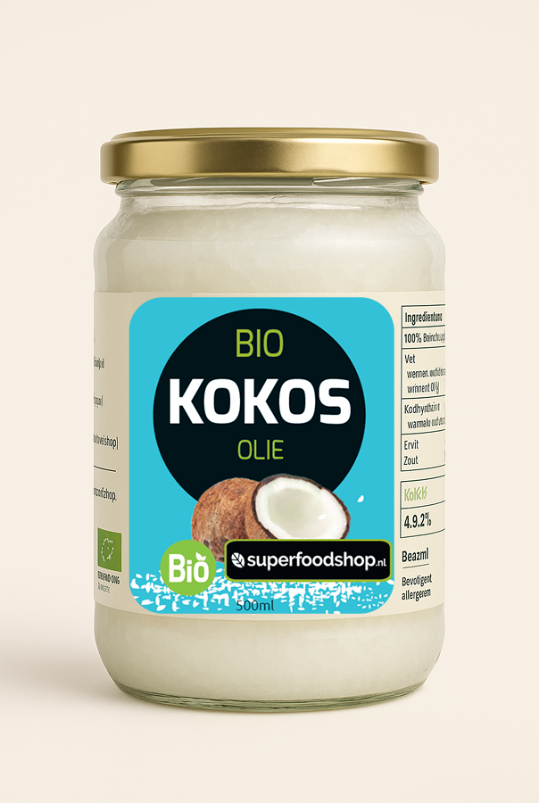 Bio Kokosolie Virgin – 500ml – Koudgeperst & RAW