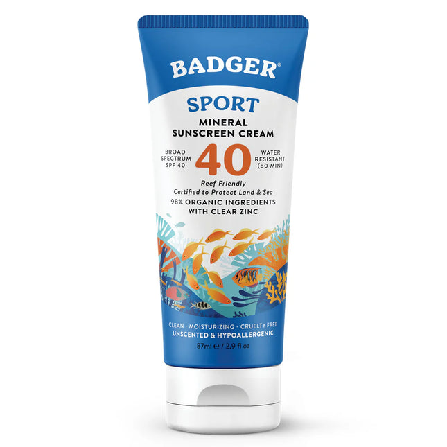 Sport Minerale Zonnebrandcrème SPF 40 – 87 ml – Ongeparfumeerd & Biologisch
