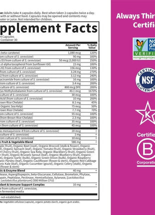 Vitamin Code Women – Multivitamine uit Echte Voeding (120 capsules)