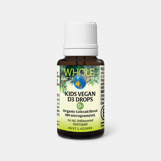 Whole Earth & Sea – Kids Vegan Vitamine D3 Druppels – 400 IU
