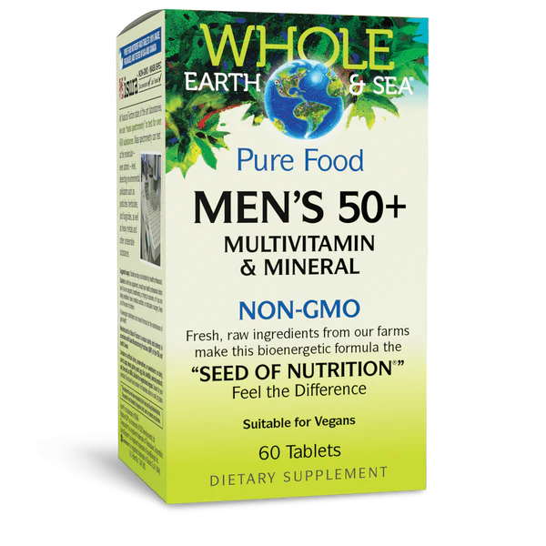 Whole Earth & Sea – Men’s 50+ Multivitamin (60 tabletten)