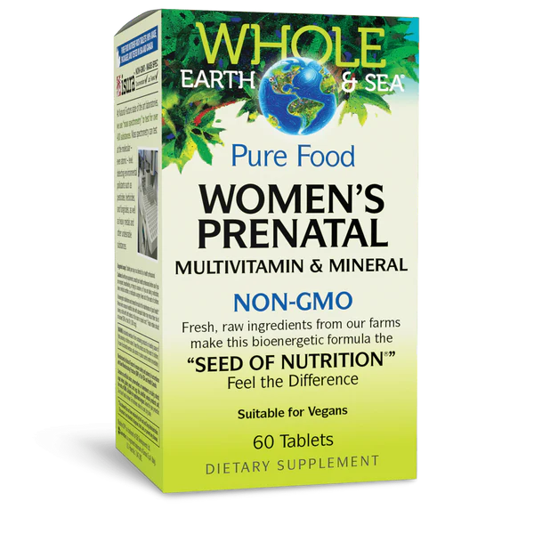 Whole Earth & Sea – Prenatale Multivitamine Vrouw (60 Tabletten)